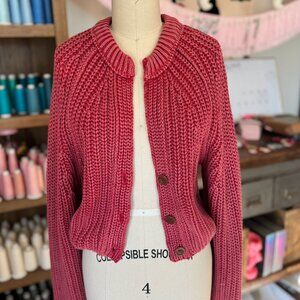 Free People chunky knit cardigan sweater